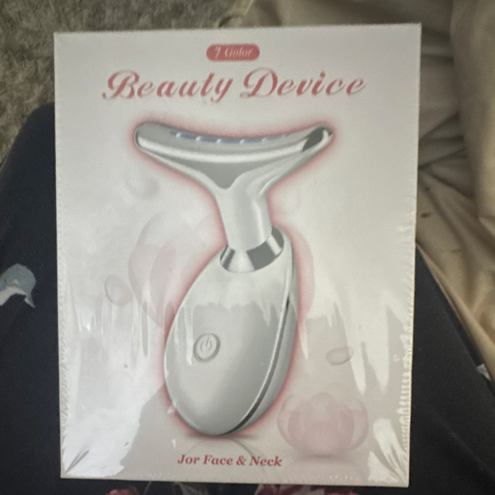 Facial Toning Device Rechargeable for Face & Neck Wrinkles USB White