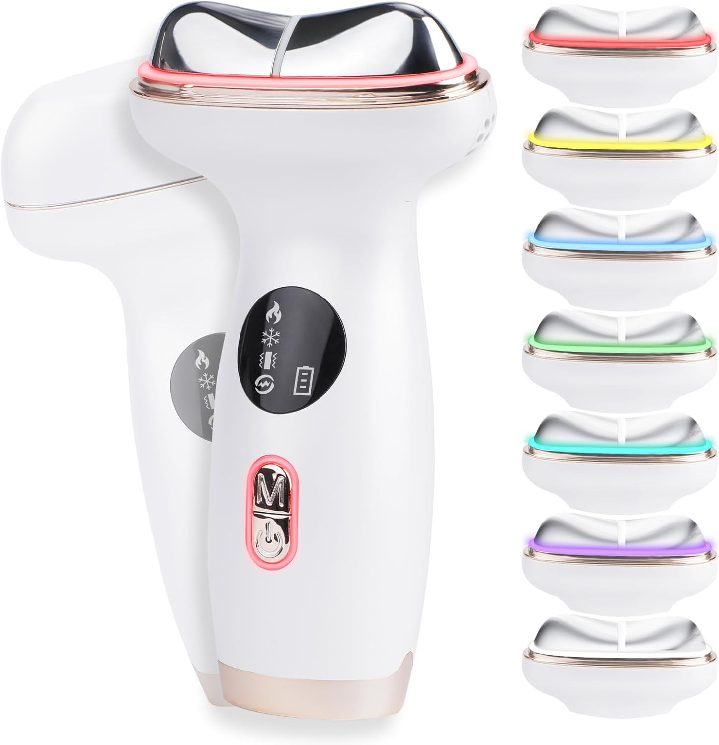 Microcurrent Facial Device with Red Light Therapy – 7-In-1 LED Sculptor & Cold H