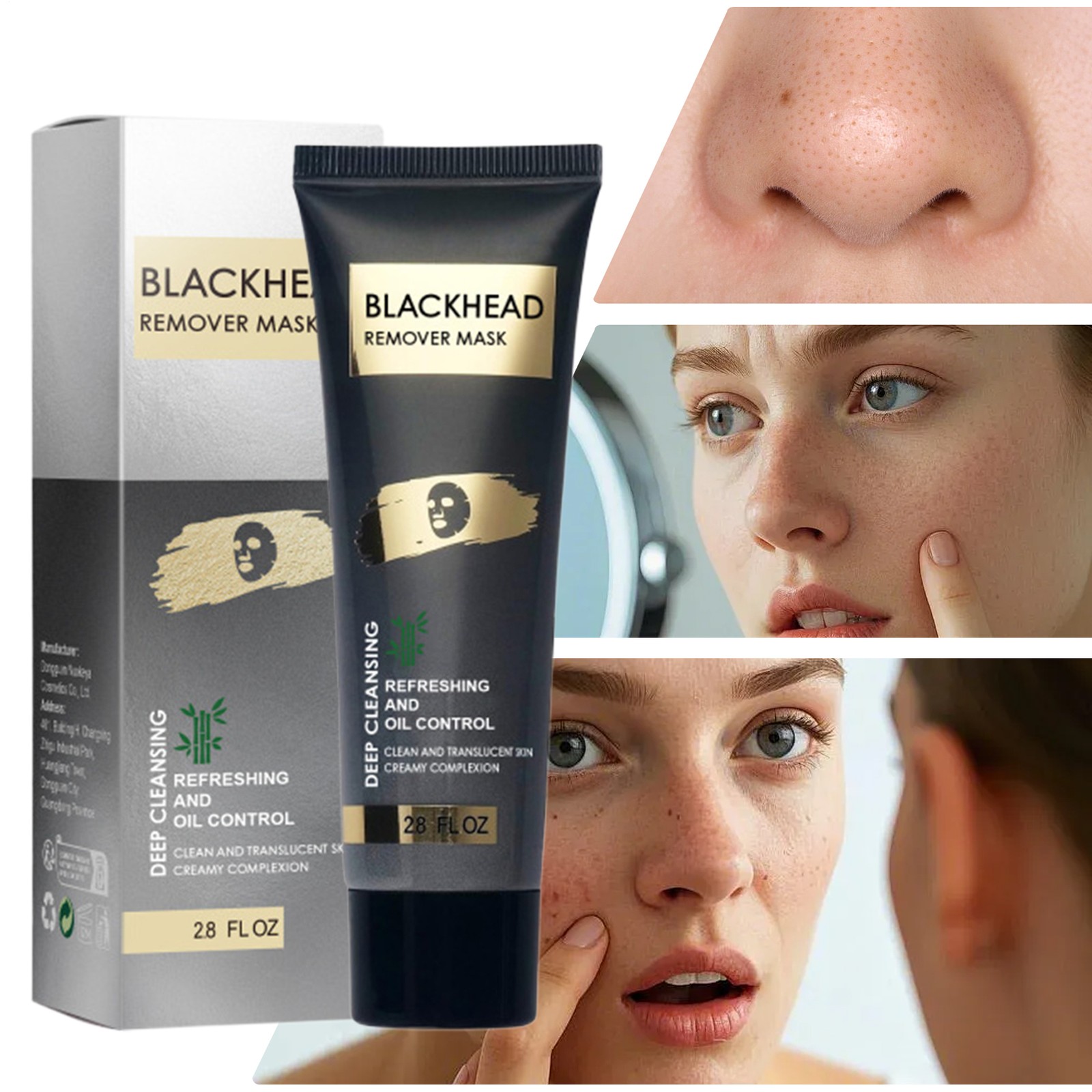 1-Tube Blackhead Remover Mask 100g Deep Pore Cleansing Oil Control Treatment