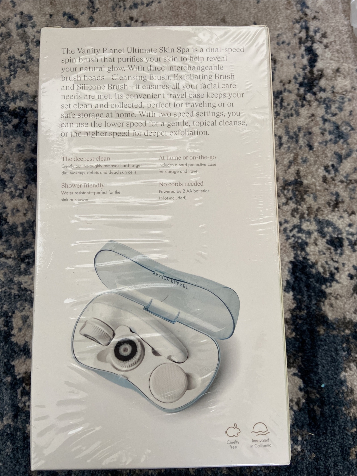 Vanity Planet Ultimate Skin Spa Cordless Facial Cleansing Brush Set
