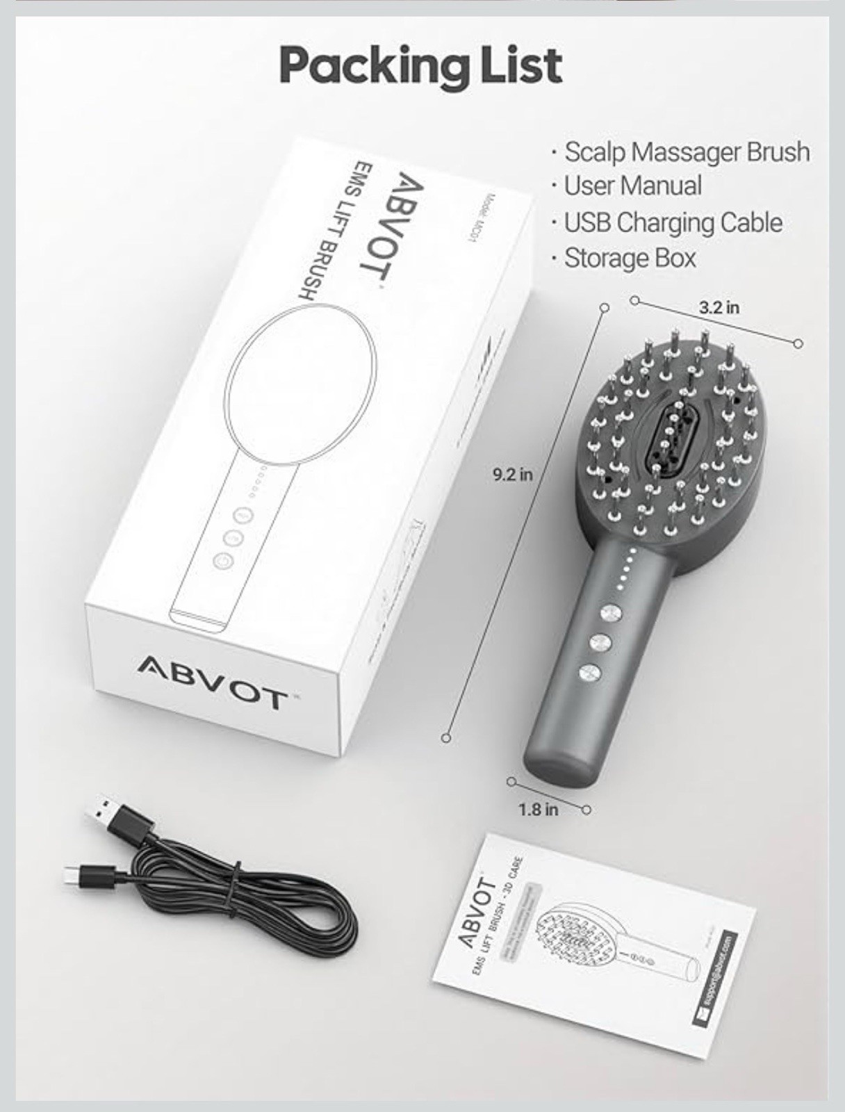 3-in-1 Electric Scalp Massager Brush, Vibrating Scalp Massager Comb..
