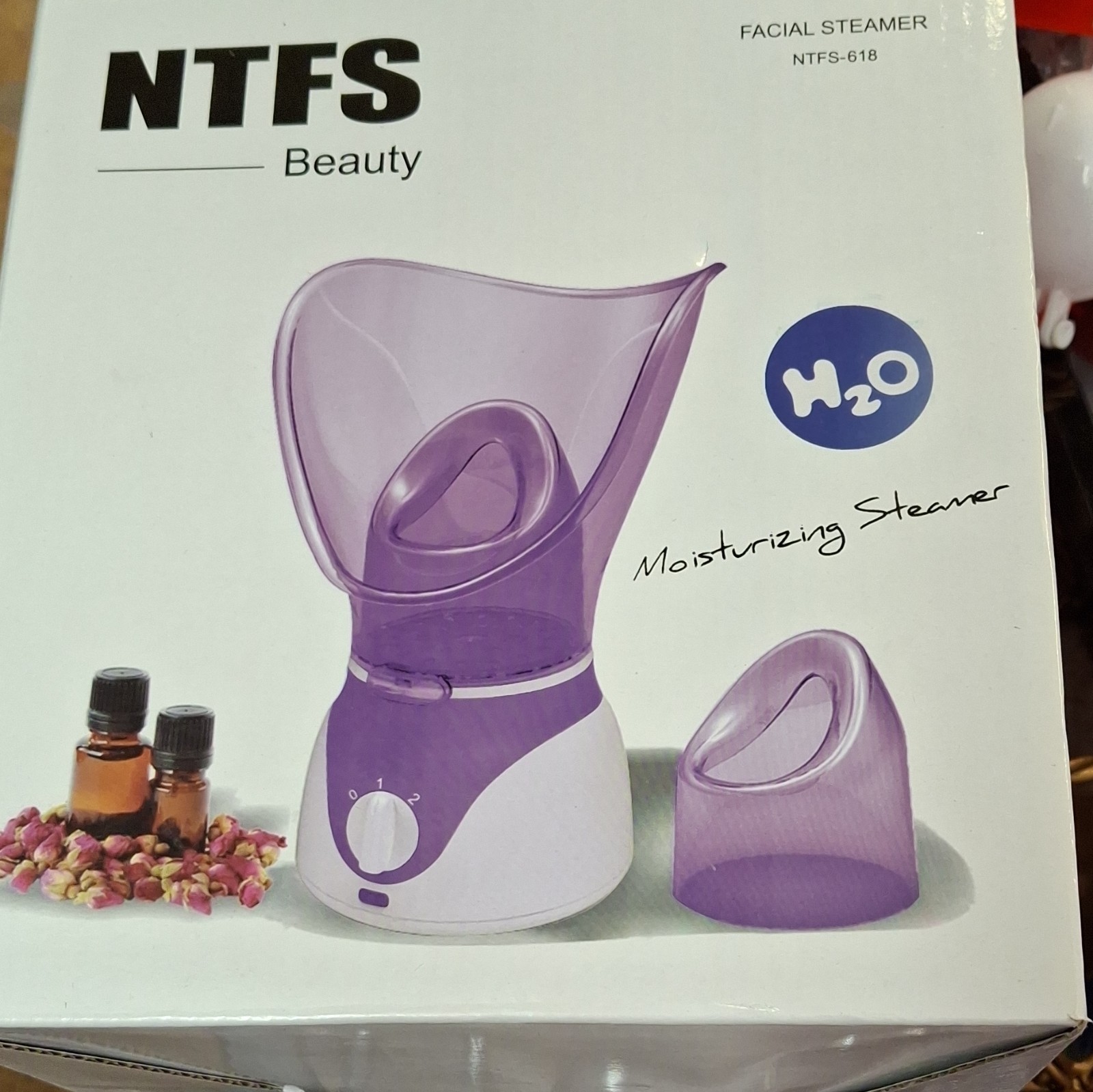 NTFS Beauty NTFS-618 Facial Steamer Aroma Therapy 2 Settings Attachments