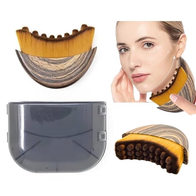 1/2 PCS Lymphatic Contour Face Brush for Sculpting – Anti-Puffiness, Detox, Lift