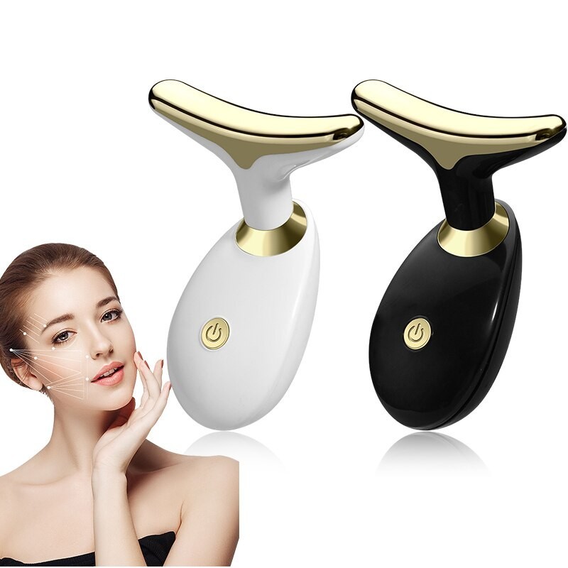 Electric Face Neck Massager LED Beauty Device Facial Skin Care Tool Gift