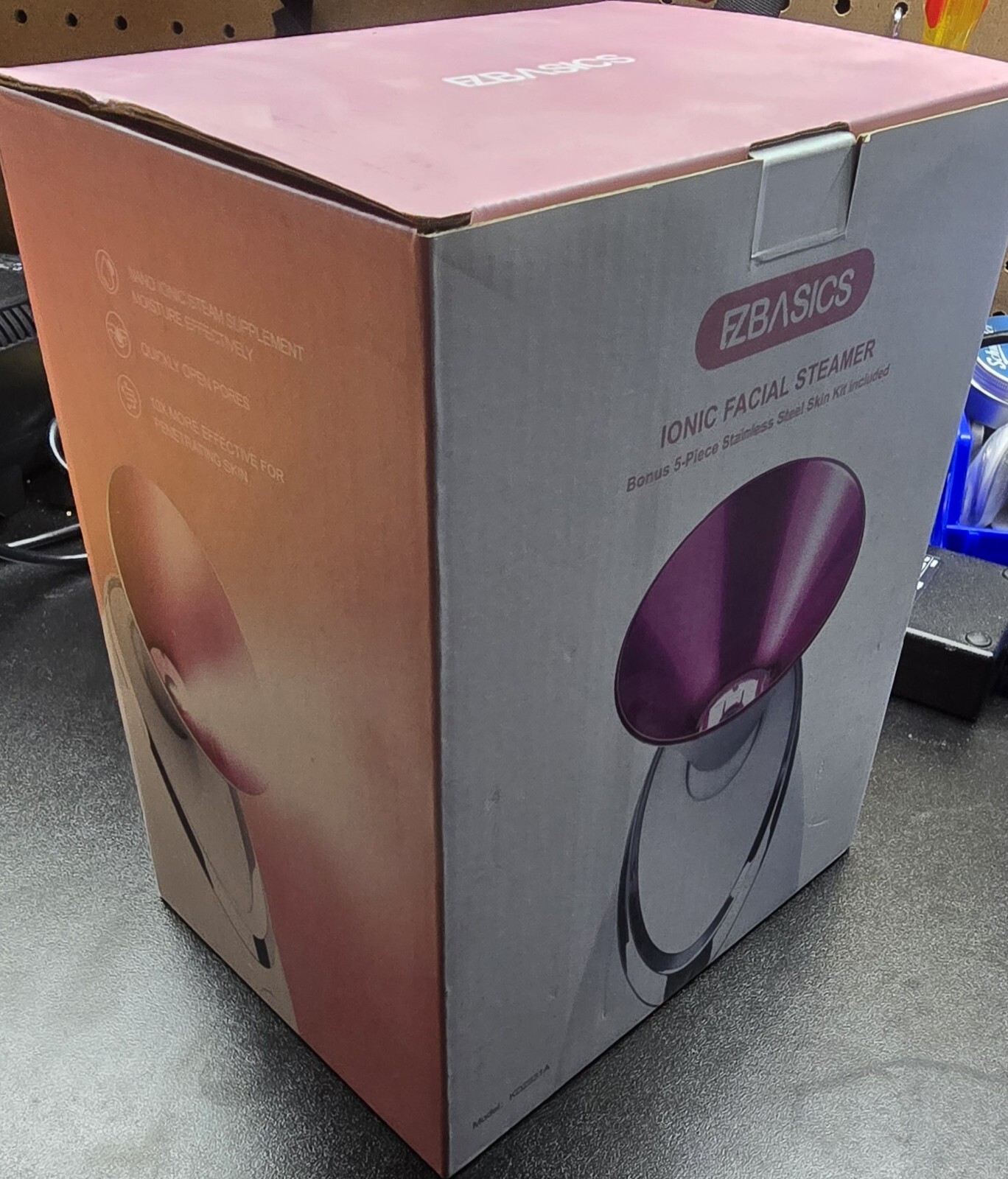 Facial Steamer EZBASICS Ionic Face Steamer for Home Facial, Warm Mist Humidifier