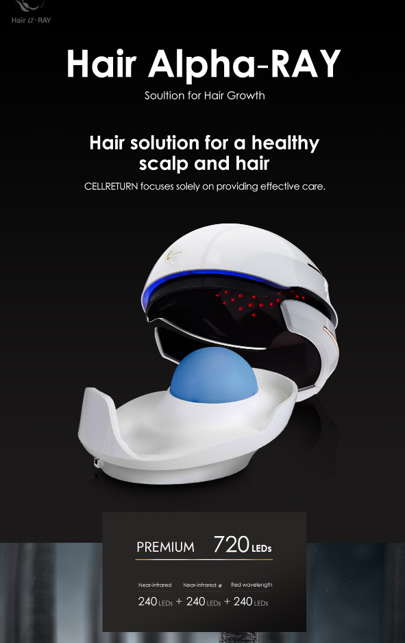 CELLRETURN Hair Alpha-RAY PREMIUM LED Scalp and Hair Care HA-M2192 720LED