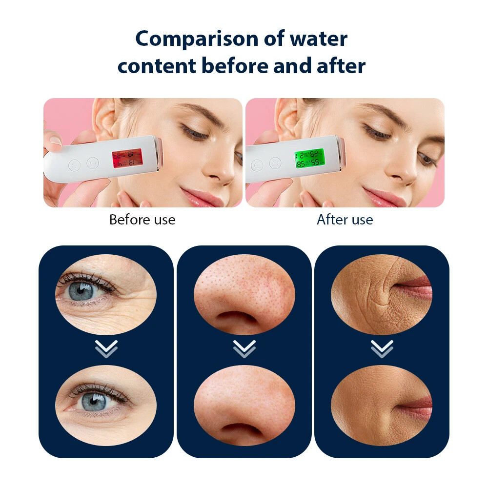 Oxygen Pro Handheld CO2 Bubble Pen Black Facial Beauty Device Wrinkles Dull Skin