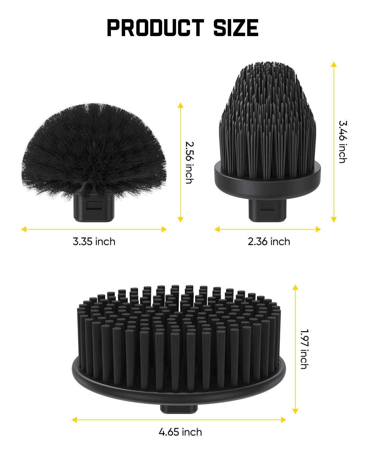 Fanttik 3 Pcs Replacement Brush Heads for Flip G9 Pro Electric Spin Scrubber,…