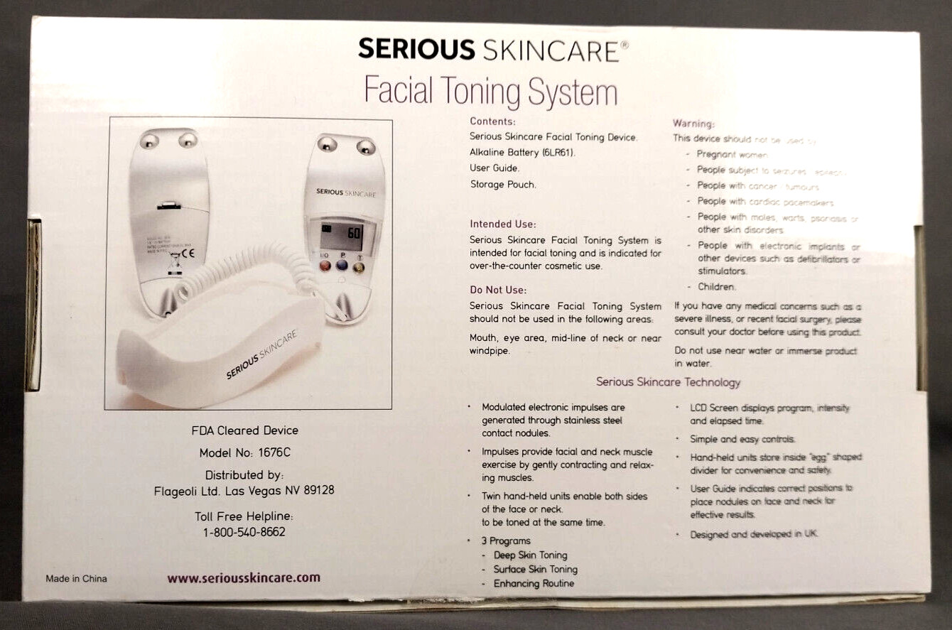The Egg Microcurrent Facial Toning System – Animal Print – w/ Bag – NEW