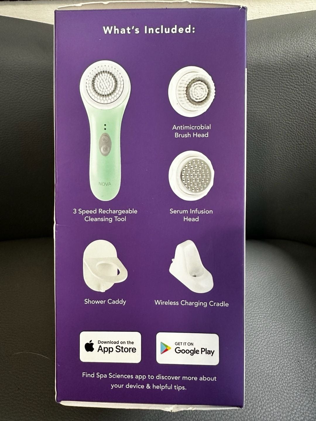 NEW Spa Sciences NOVA Sonic Facial Cleansing System – Mint Green