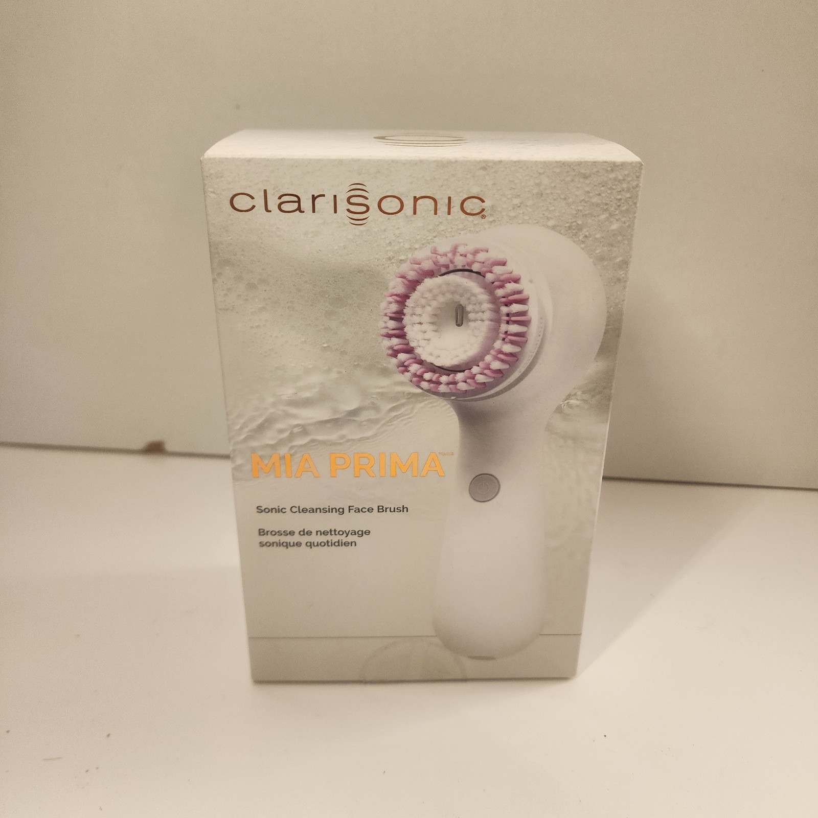 Clarisonic Mia Prima Sonic Electric Facial Brush White Waterproof Rechargeable