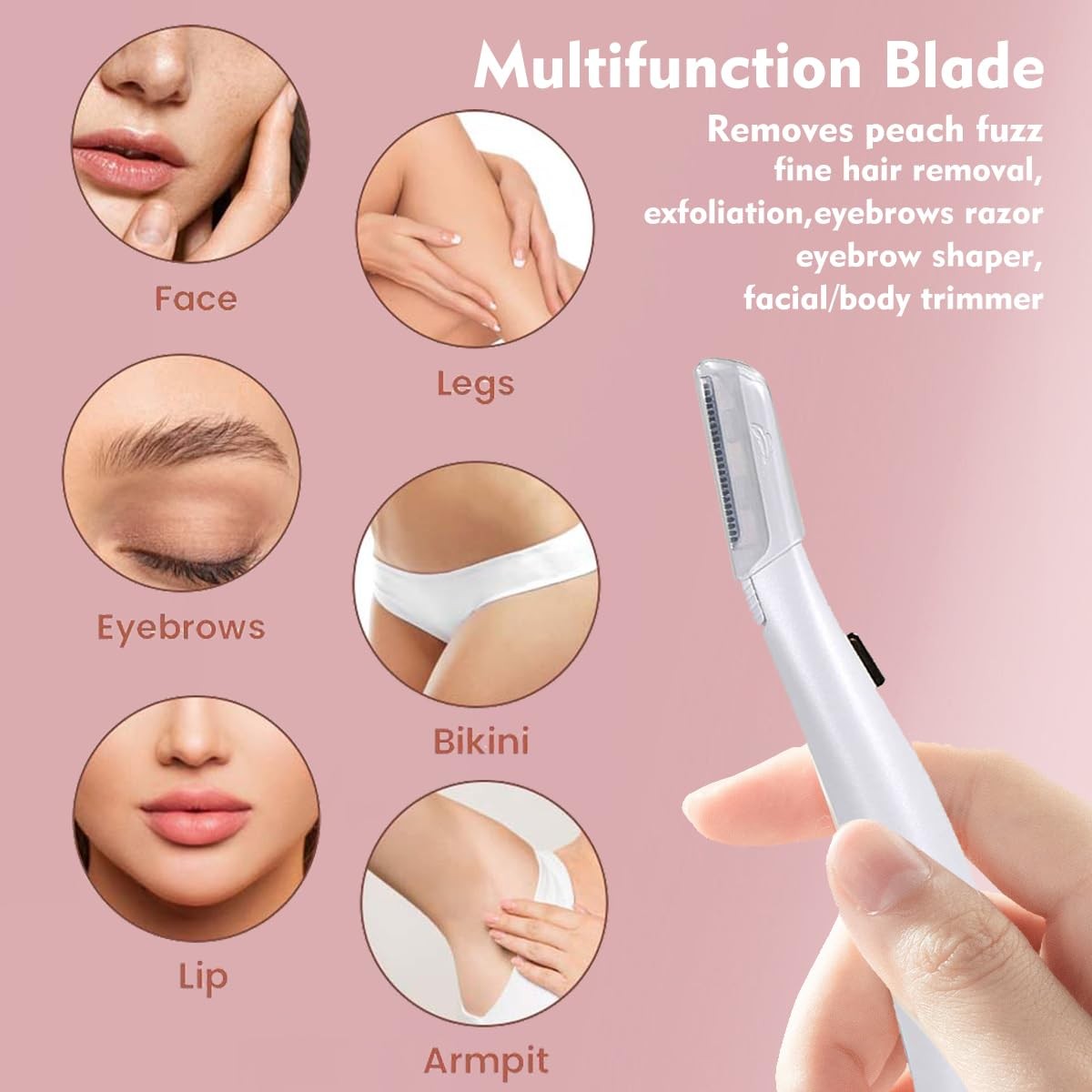 6 Pack Heads for Finishing Touch Flawless Dermaplane Glo Facial Exfoliation T…