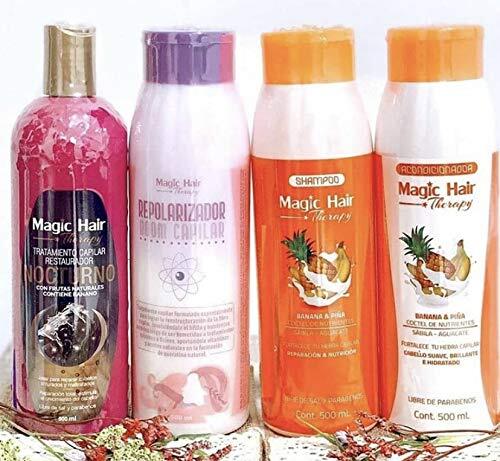 Magic Hair Shampoo ,Acondicionador banana y Pina ,Nocturno,Repolarizador