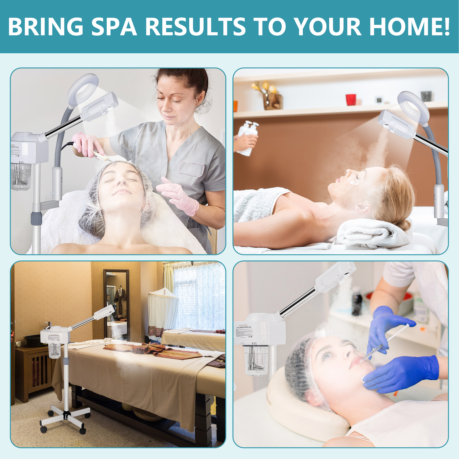 Professional Salon Spa Ionic Facial Steamer Beauty Equipment Skin Care Ozone US