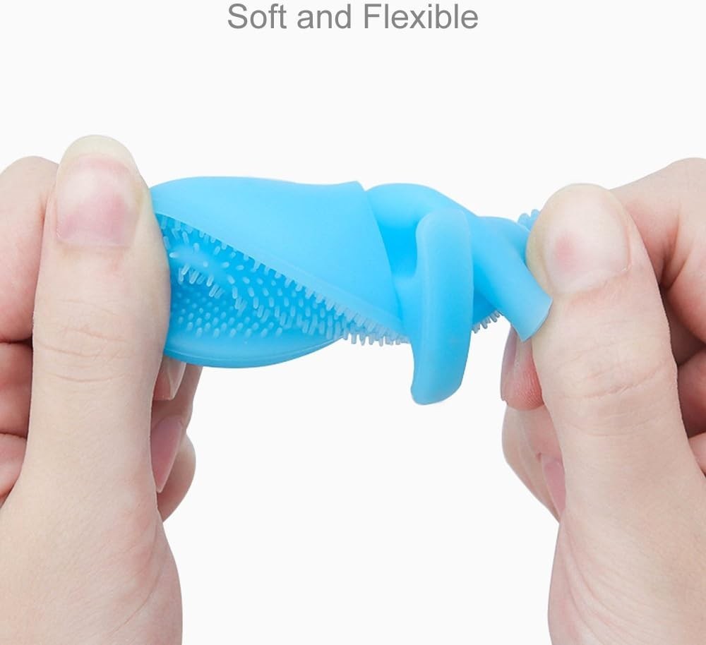 Travel-Friendly 4-Color Silicone Face Cleansing Brush Set – Gentle Care