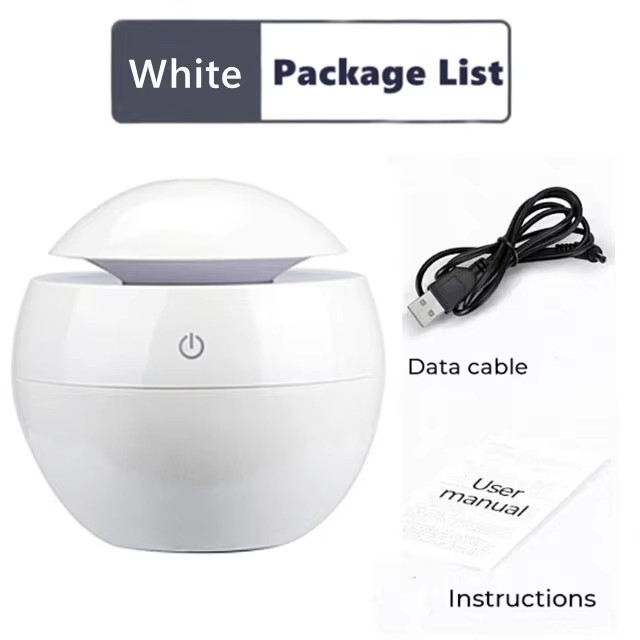 Mini USB Humidifier Aromatherapy Diffuser Car Air Mist Night Light Device