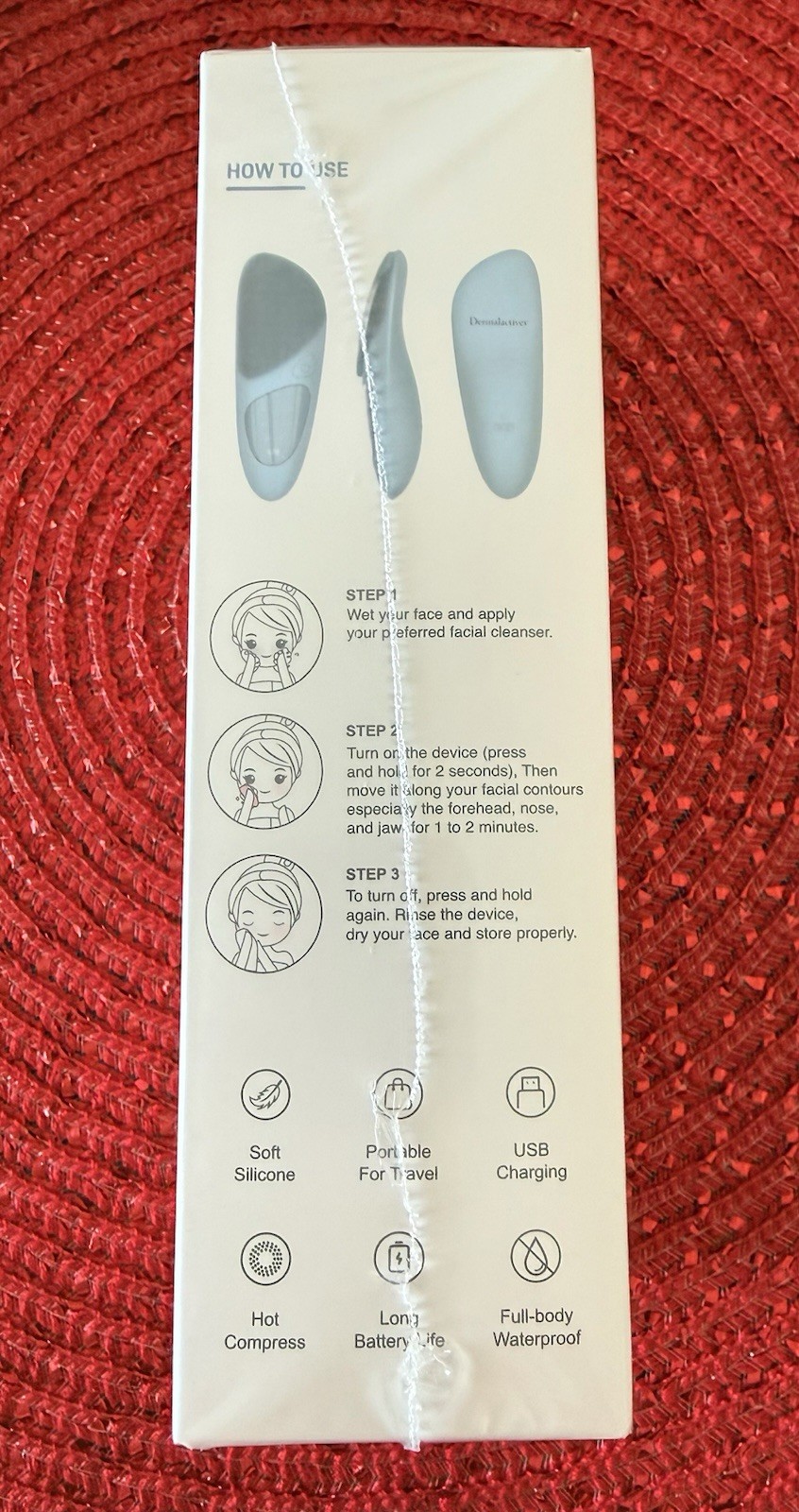 Dermalactives PureSkin Cleansing Brush NEW Sealed Box 5 Cleaning Modes