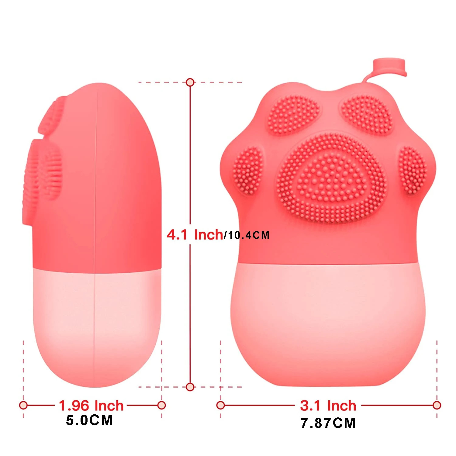 Ice Roller for Face Puffiness Dark Circles + Silicone Facial Cleansing Brush