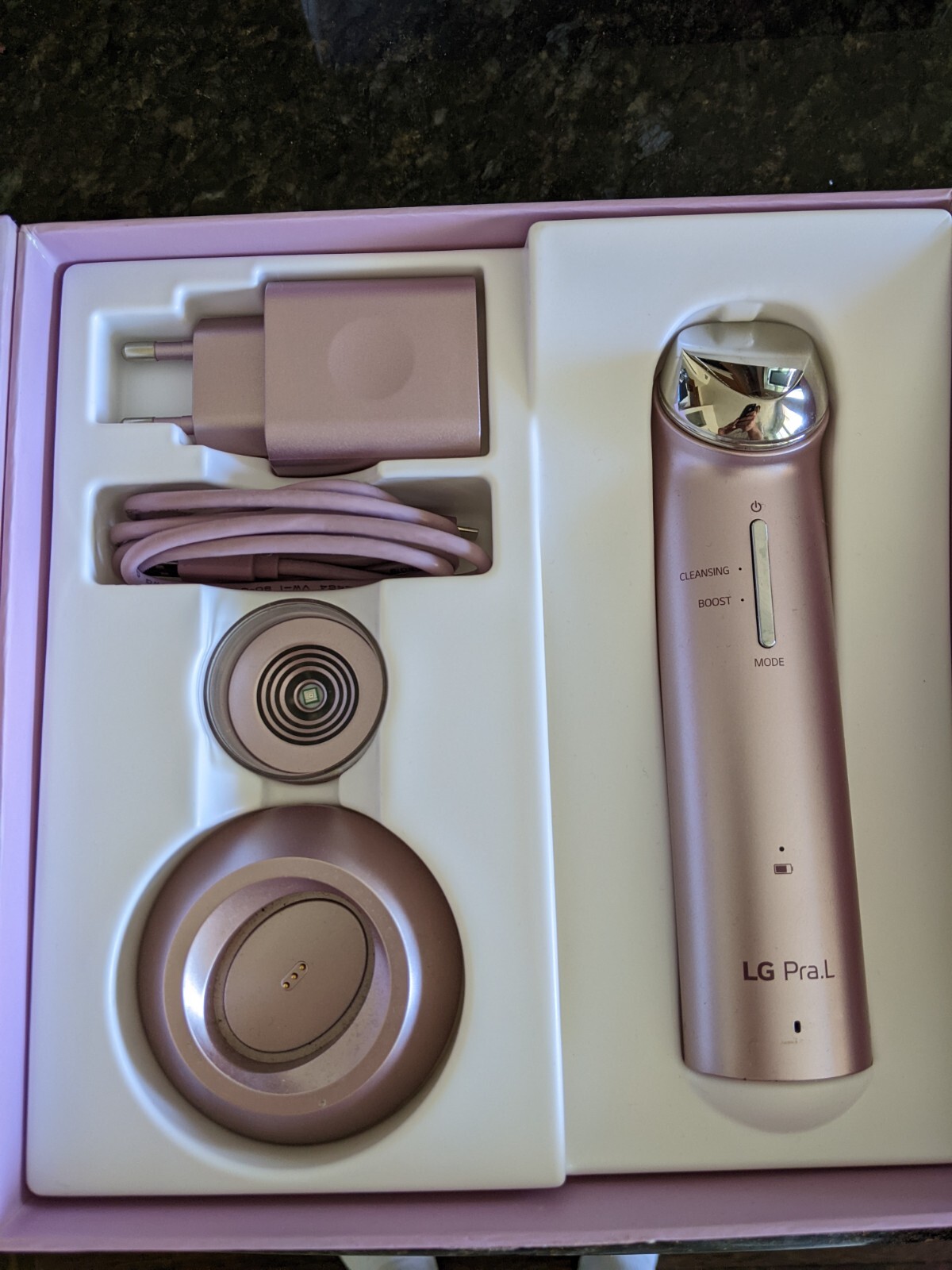 LG BBJ1 Pra.L Galvanic Ion Booster Skincare Massaging Cleansing 엘지프라엘 갈바닉 이온 부스터