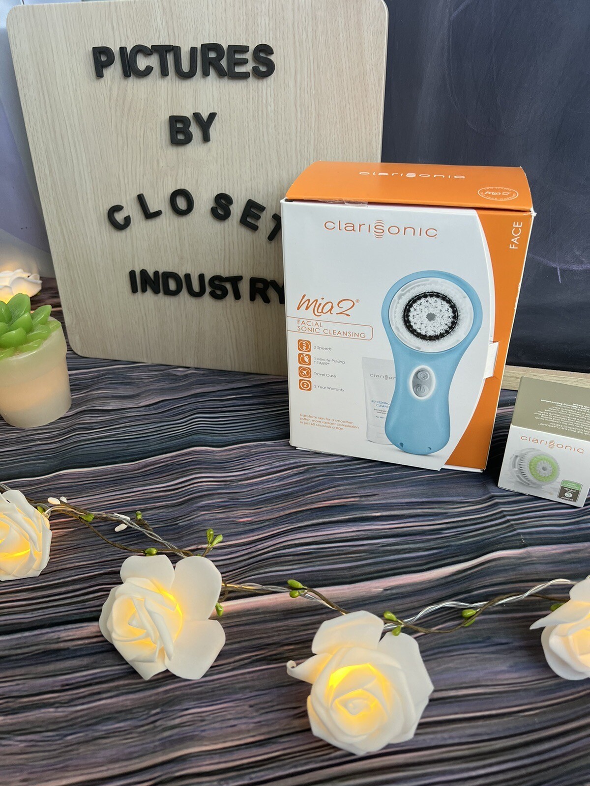 Clarisonic MIA 2 Blue with ONE acne brush head!
