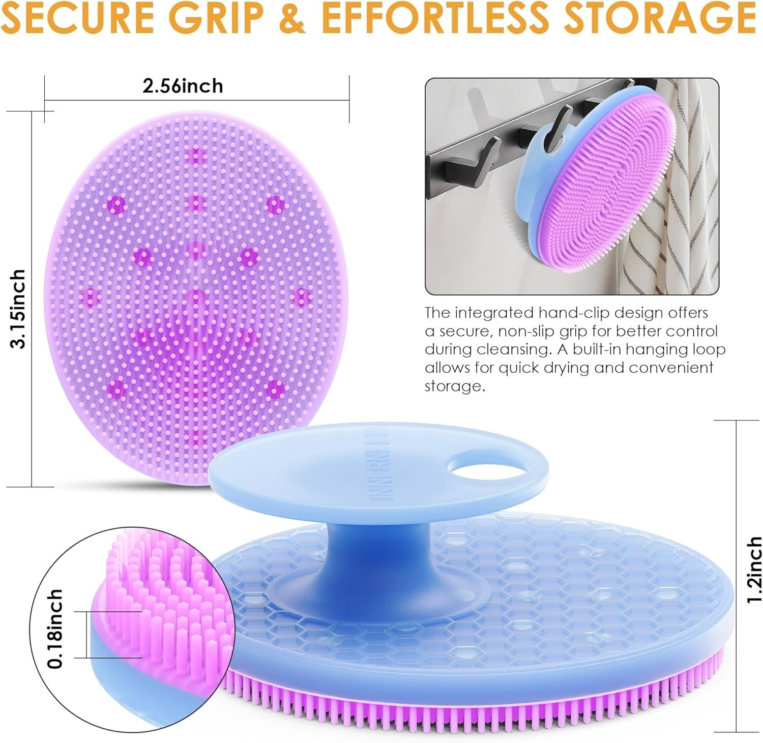 Deep Cleansing Facial Brush with Magnetic Therapy – Hygienic for All Skin Types