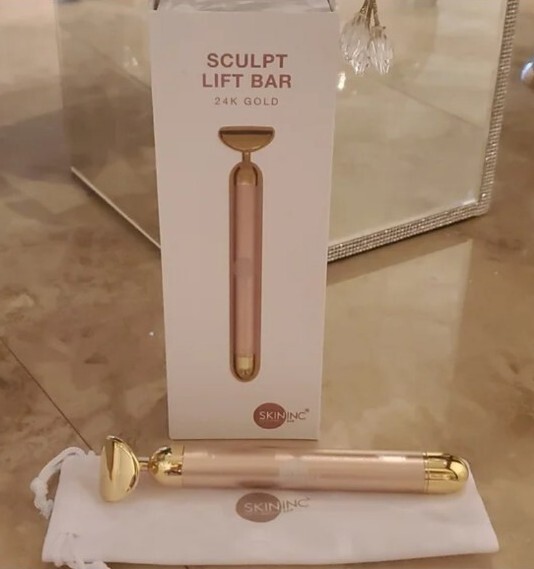 NIB SKIN INC SCULPT LIFT BAR 24K GOLD SUPER LUXURIOUS SKINCARE TOOL RETAILS $125