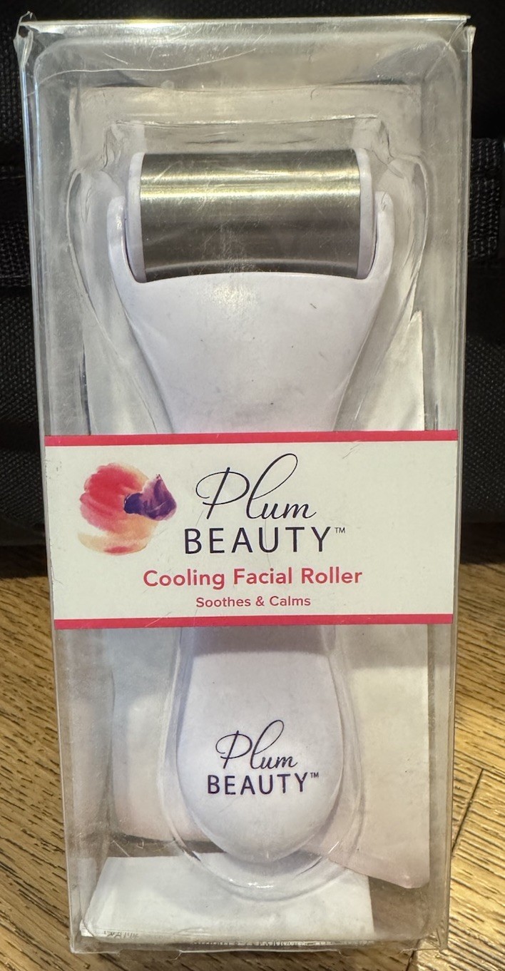 Plum Beauty Cooling Facial Roller Stainless Steel Soothes Redness & Puffiness