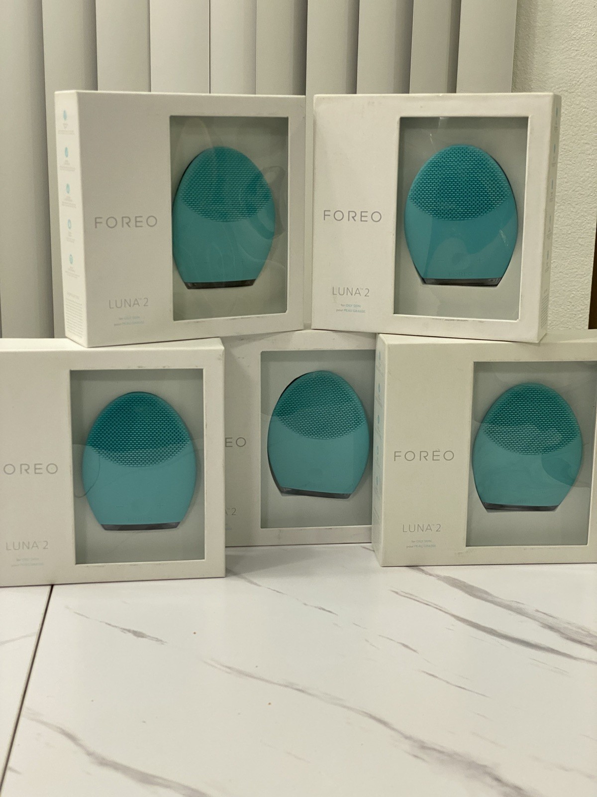 Lot Of 5 NEW FOREO Luna 2 Sonic Face Brush for Combination Skin FREE SHIPPING