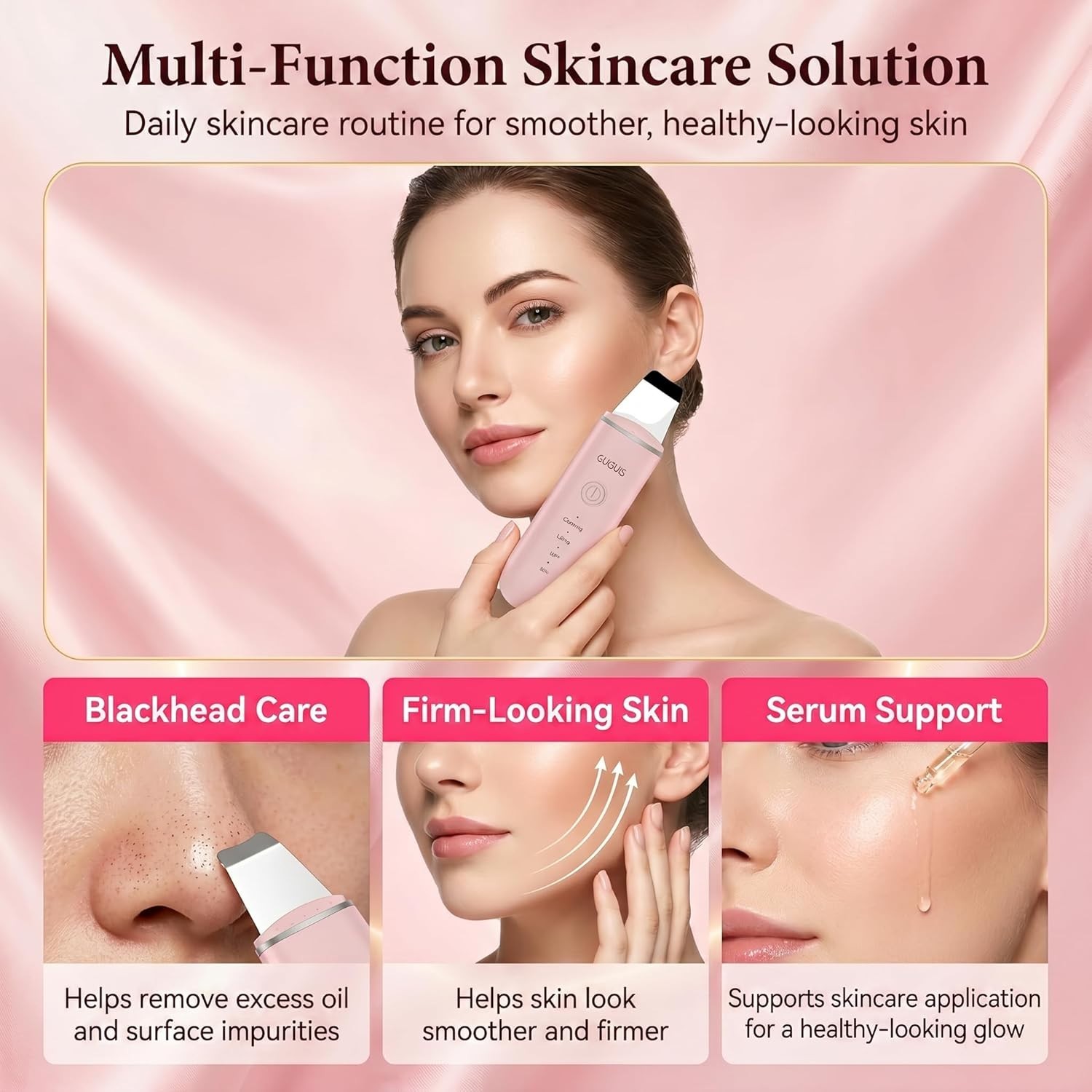Skin Scrubber Face Spatula – Skin Spatula Blackhead Remover Pore Cleaner with…