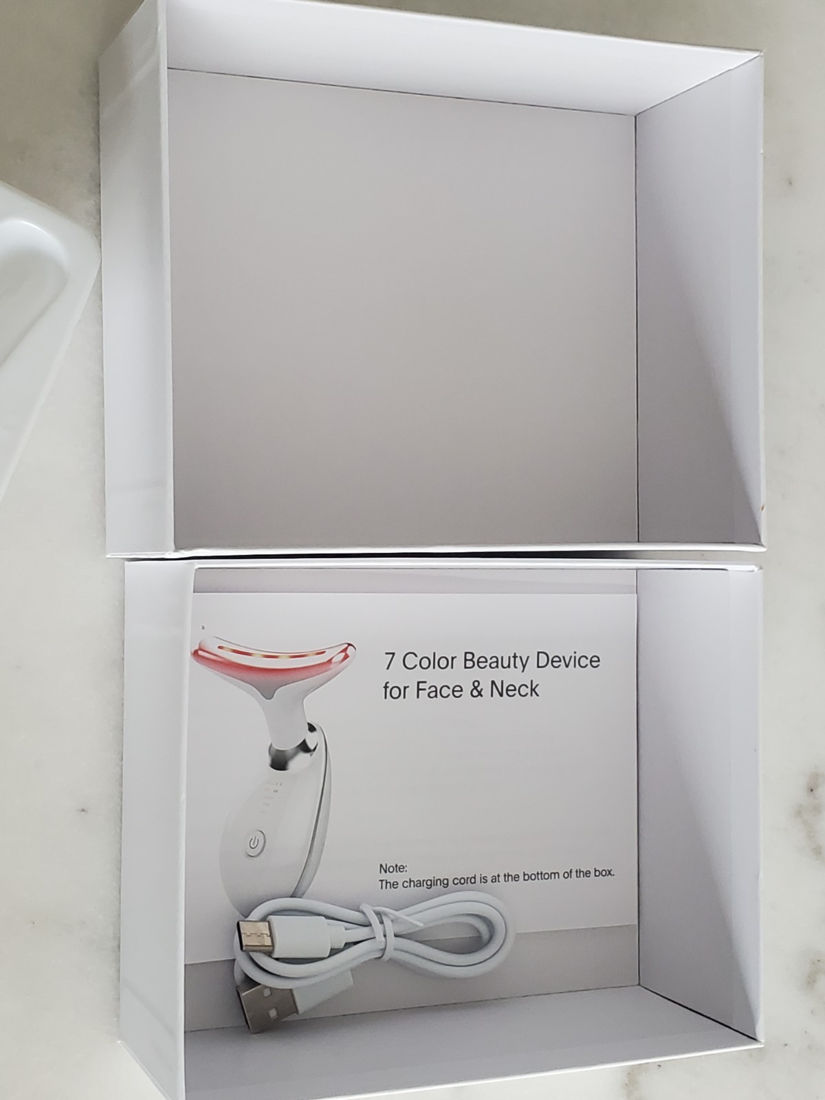 7 Color Facial Beauty Device For Face And Neck Care open box 3 in 1 Portable