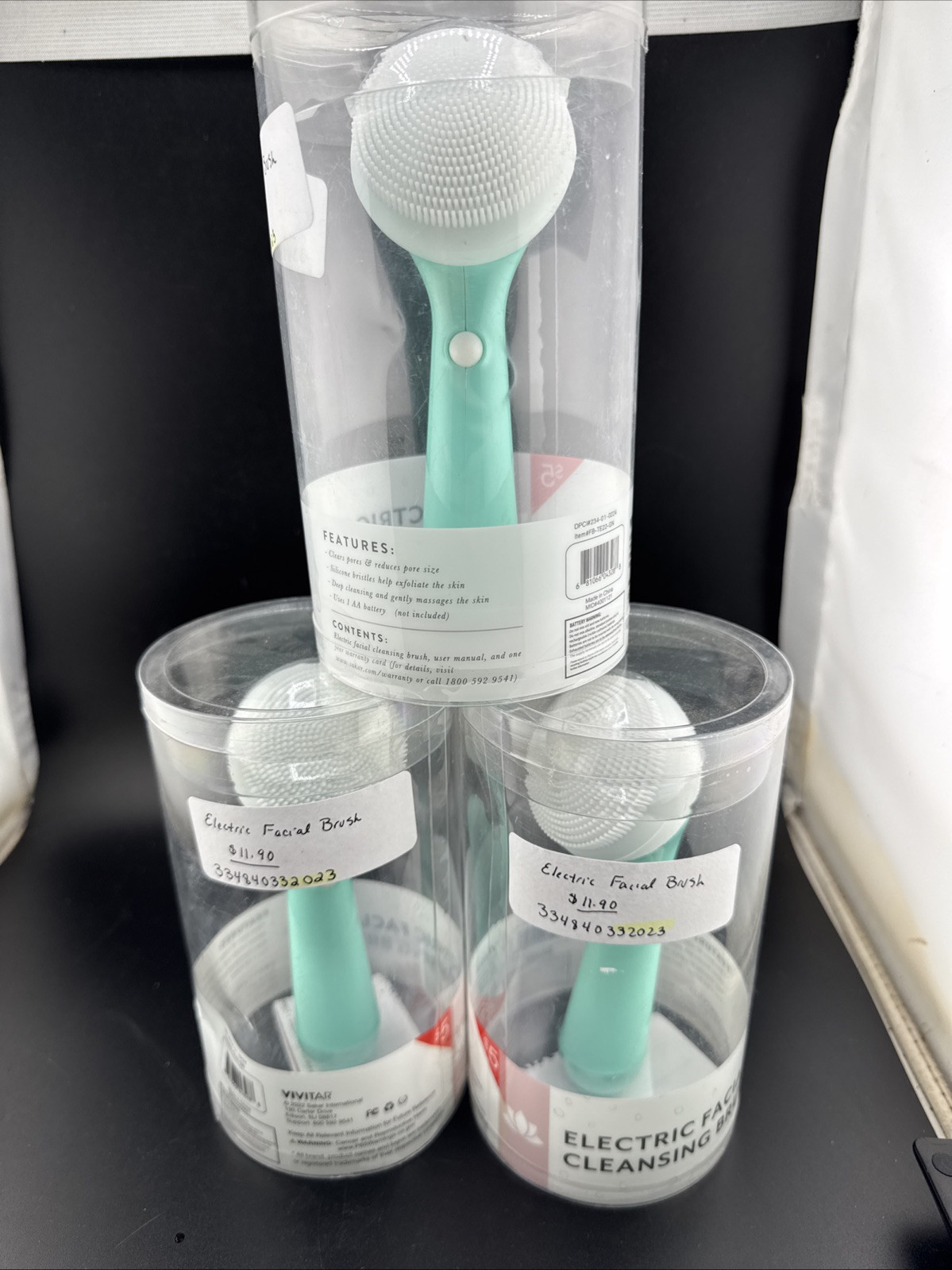 VIVITAR lot of 3 Battery Operated Gentle Exfoliateing Facial Cleansing Brush📦