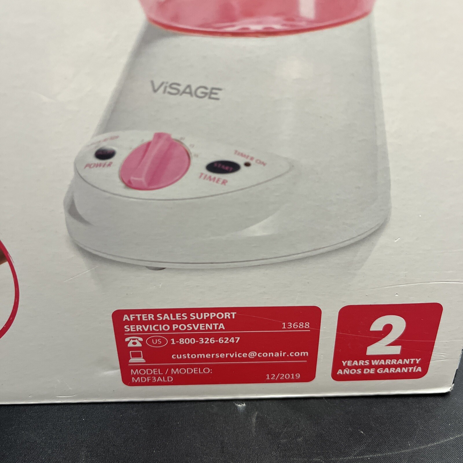 Visage Pro style Sauna Facial Pink And White New In Box