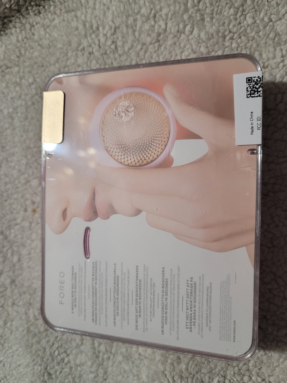 FOREO UFO 2 LED Sonic Powered Mask – Pearl Pink