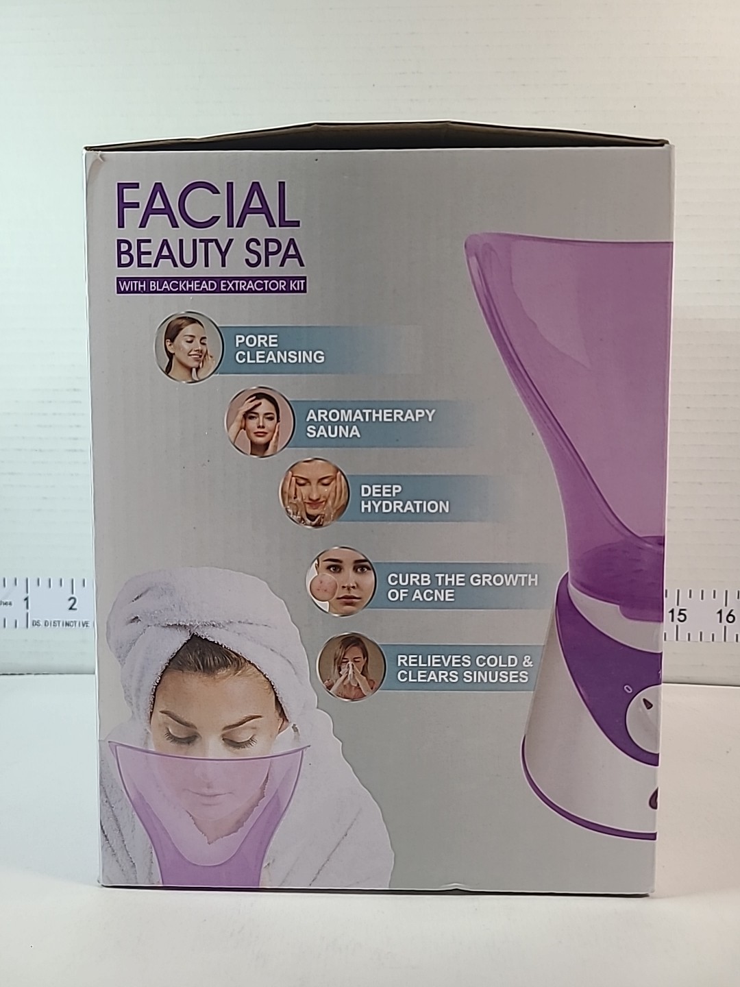 EcoBloom Spa Facial Steamer Hydrates & Detoxifies Face Revitalizing Skin New