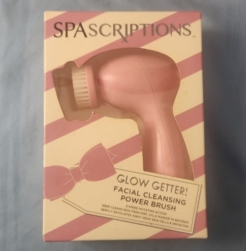 Spascriptions Facial Cleansing Power Brush 2 Speed Deep Cleans Skin Exfoliates