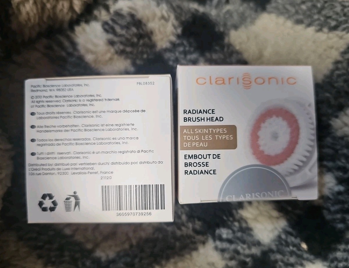Clarisonic Radiance Bursh Head Cleansing All Skin Types Replacement Head 2 PCS