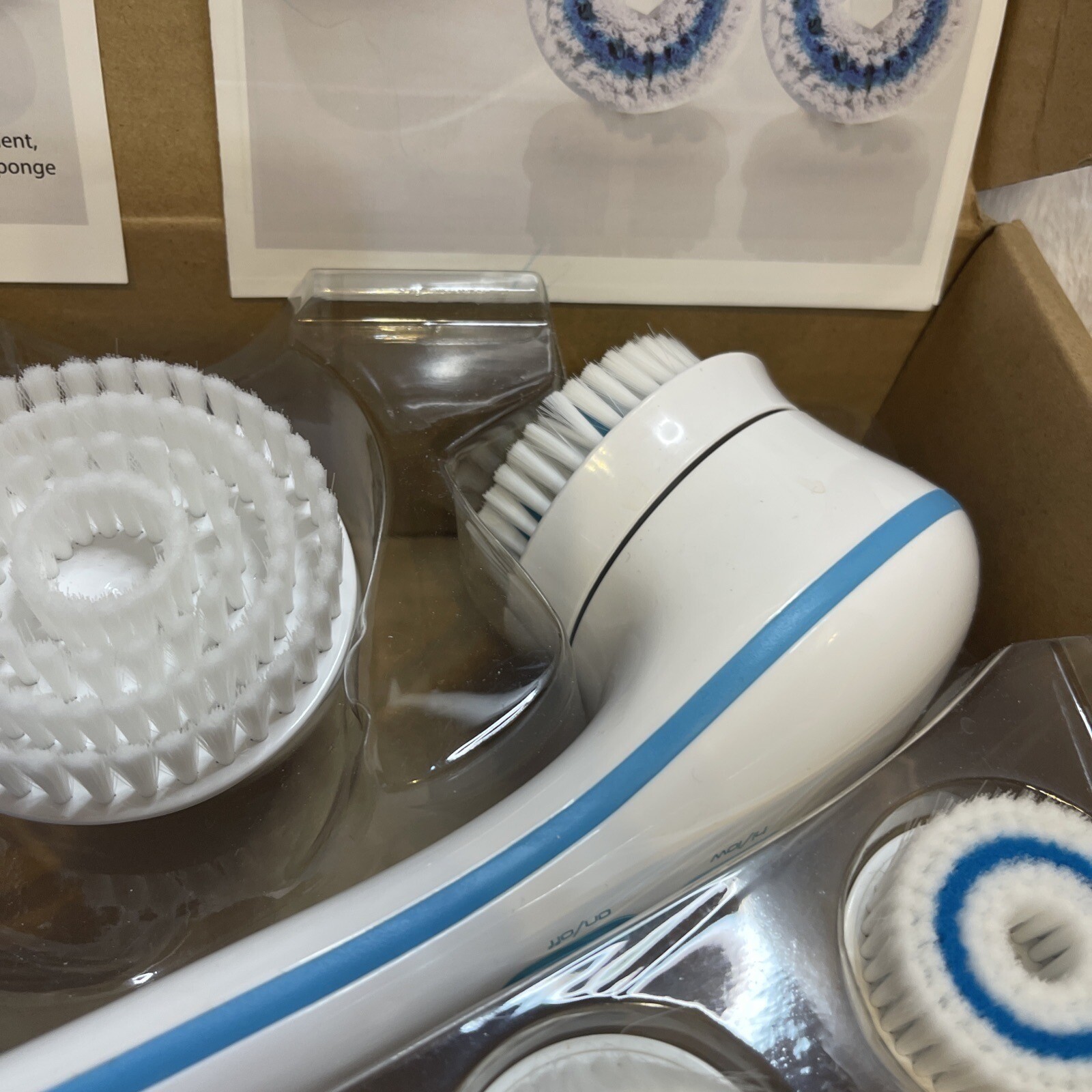 Spin Spa Spinning Spa Brush Facial Cleansing Brush Set with Attachments
