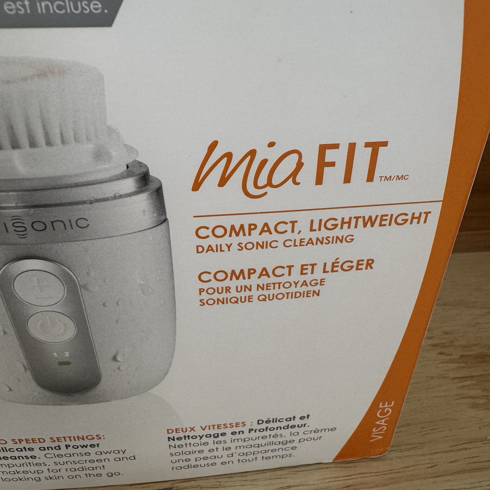 Clarisonic Mia Fit Skin Cleaning Face Brush Compact Lightweight