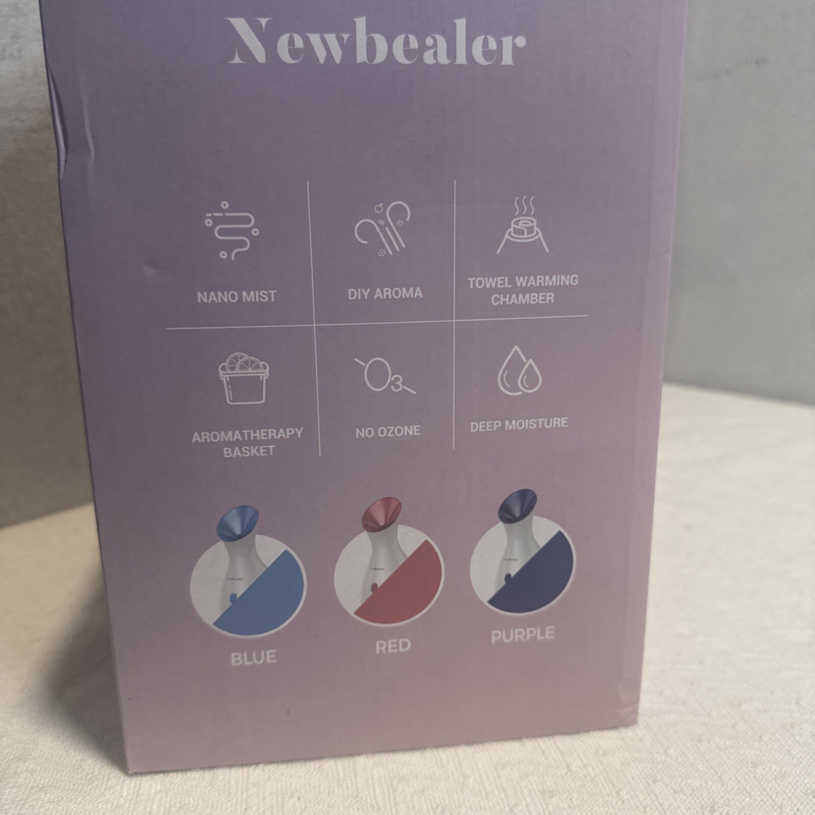 Newbealer 2in1 Facial Steamer, Hot Mist Facial Aromatherapy Humidifier Atomizer