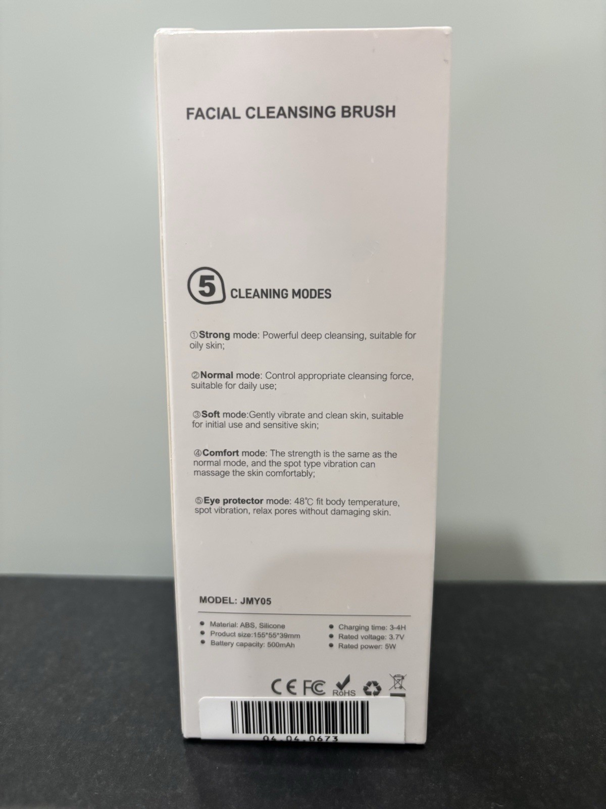 JMY05 Electric Facial Cleansing Brush Pink 5 Modes Waterproof Rechargeable