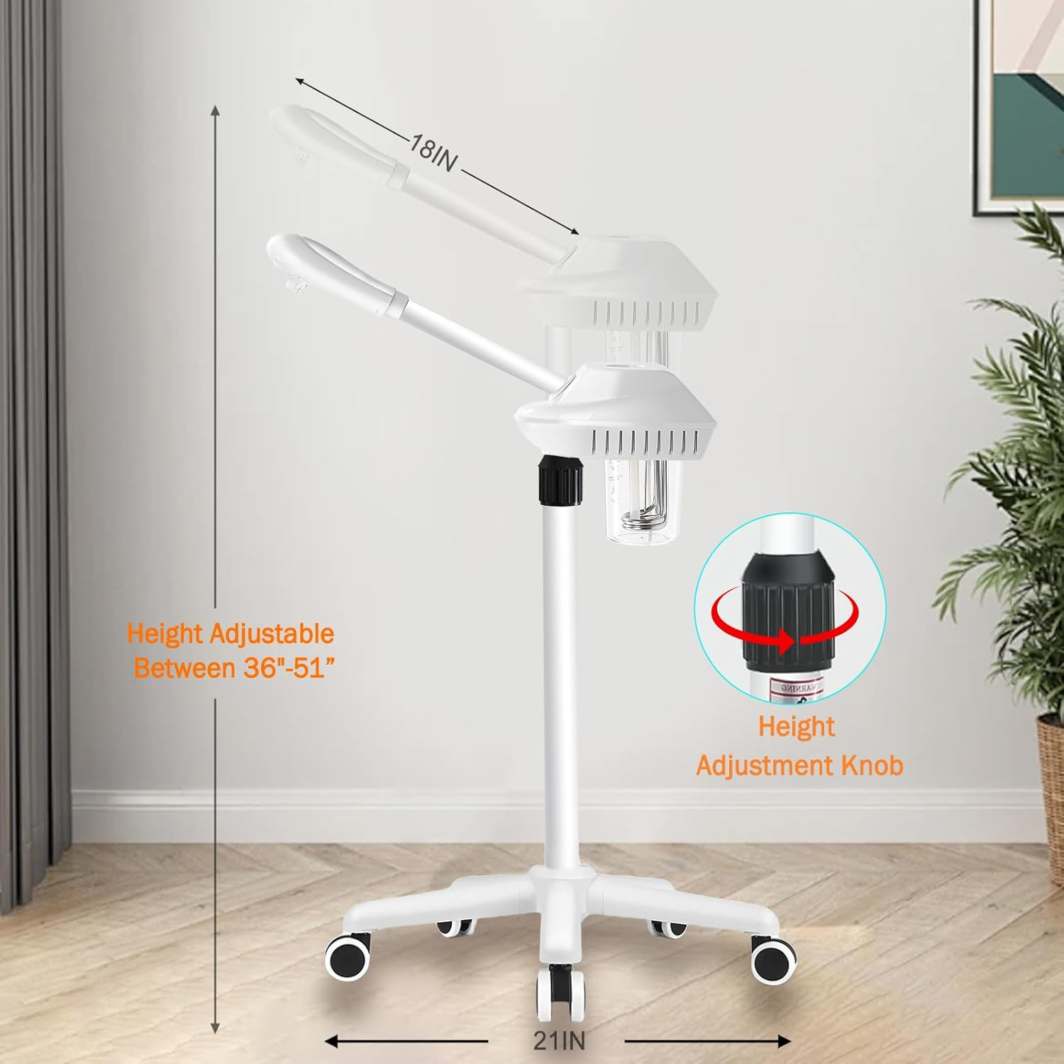 Professional Facial Steamer for Deep Cleansing and Hydration, Ozone Spa Face Ste