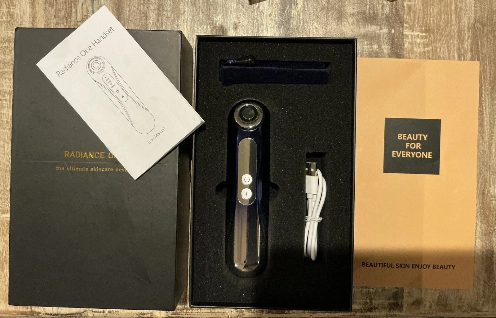 Radiance One LED Light Skin Care Handset Device with Microcurrent Technology