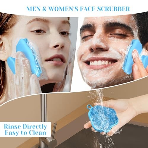 Manual Facial Cleansing Brush Silicone Face Scrubber Exfoliating Blackhead Pore