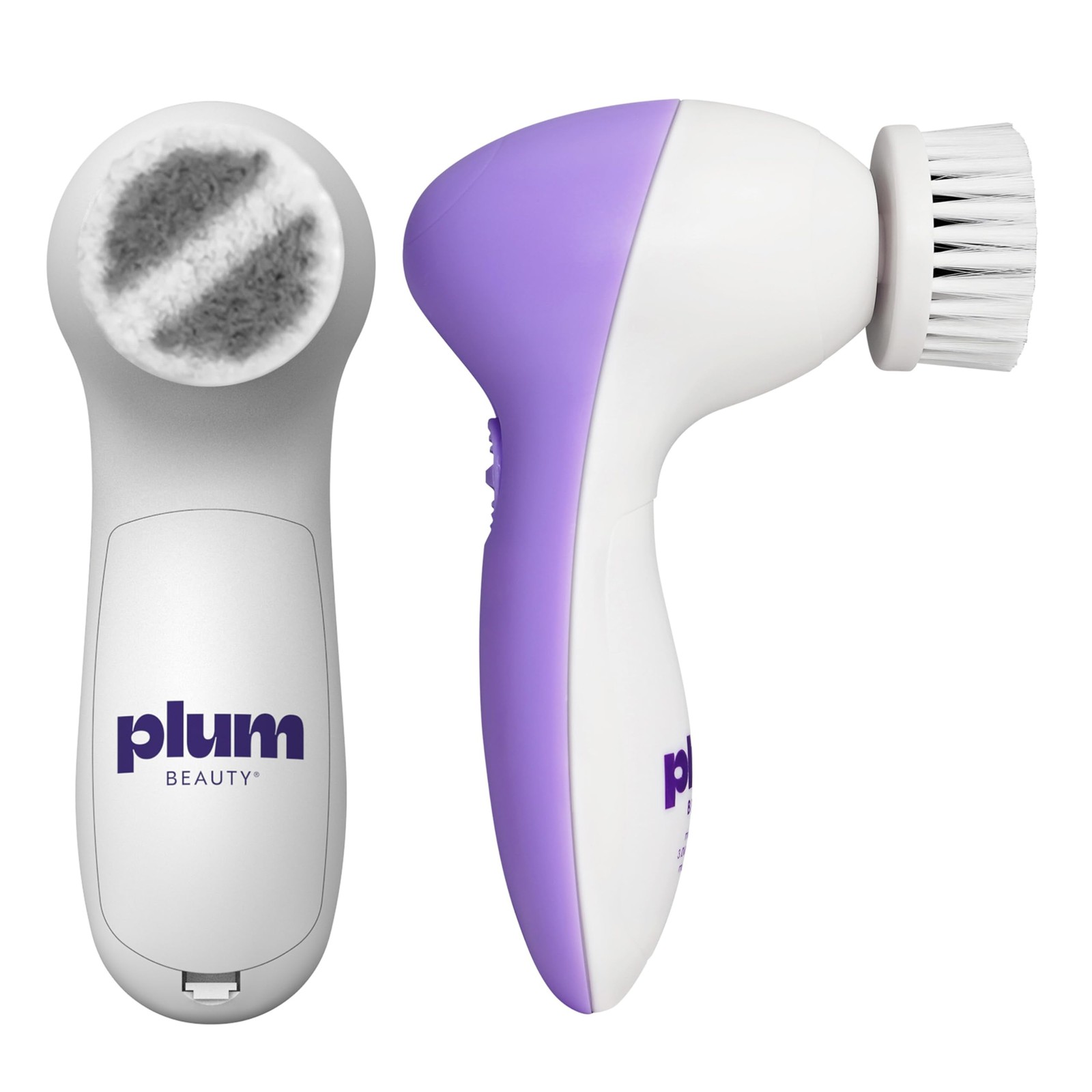 Plum Beauty Face Scrubber Electric Facial 1 Count (Pack of 1), Purple & White