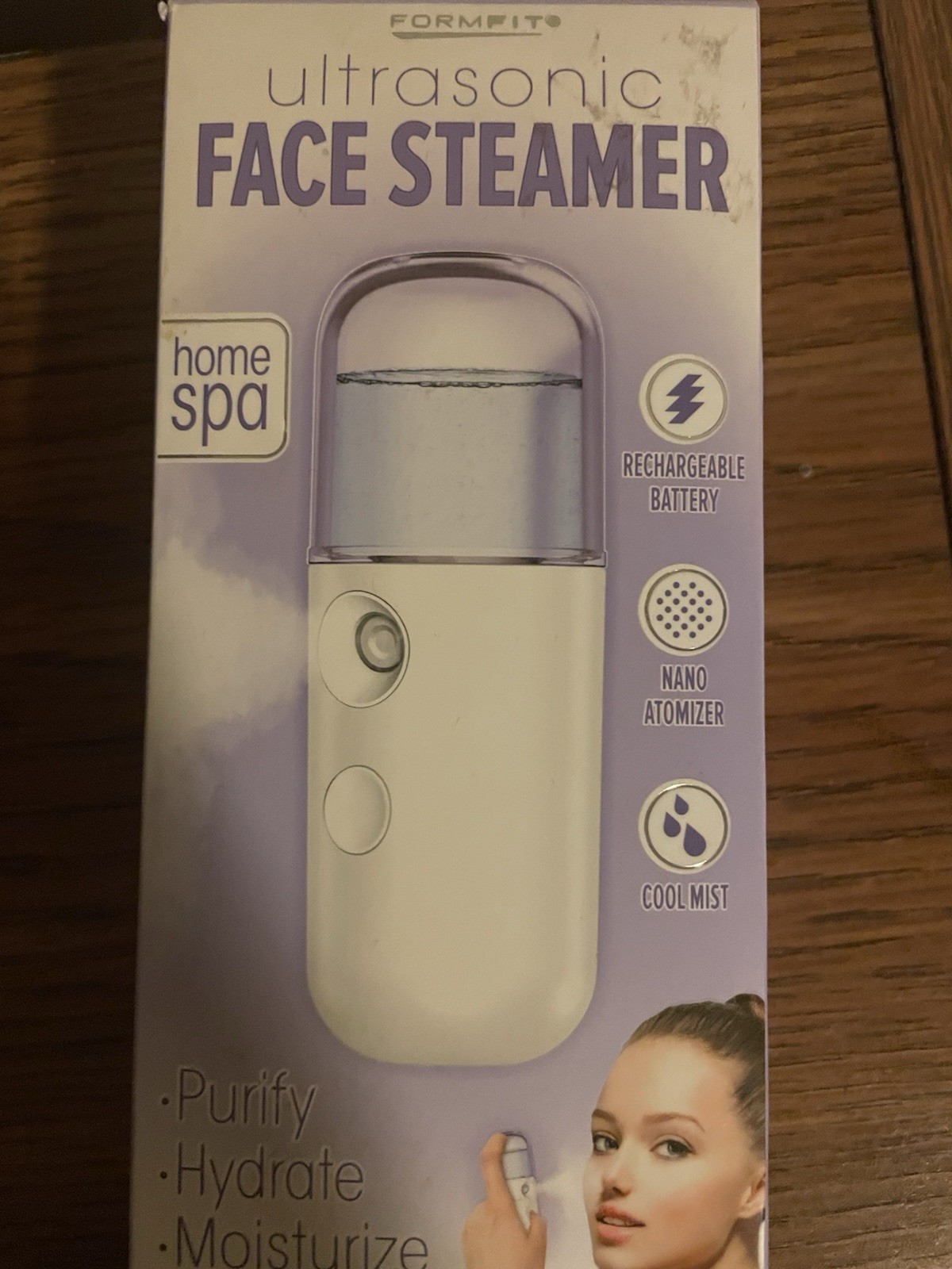 Formfit Ultrasonic Facial Steamer Rechargeable Nano Atomizer Cool Mist