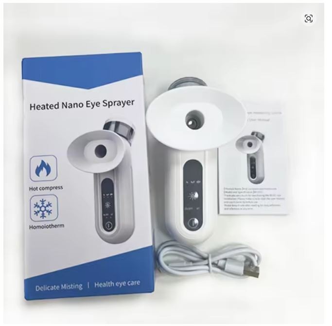 Electric Eye Massager Nano Steam Hot Compress Spray for Fatigue Relief