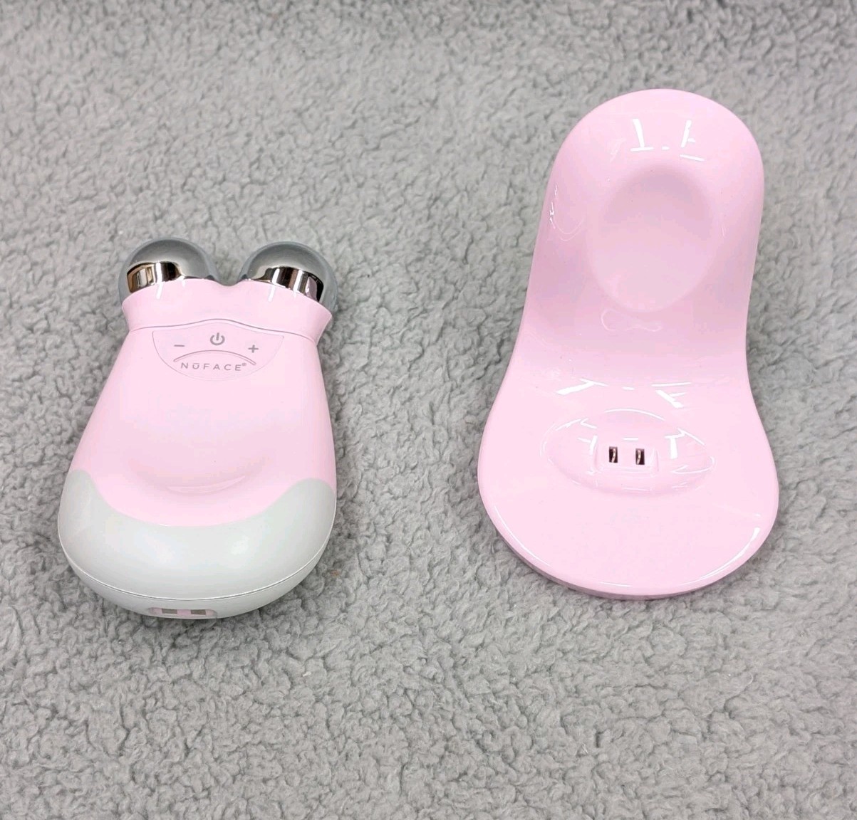 NuFACE Trinity Microcurrent Toning Device Pink Orchid with Eye & Lip Accessory