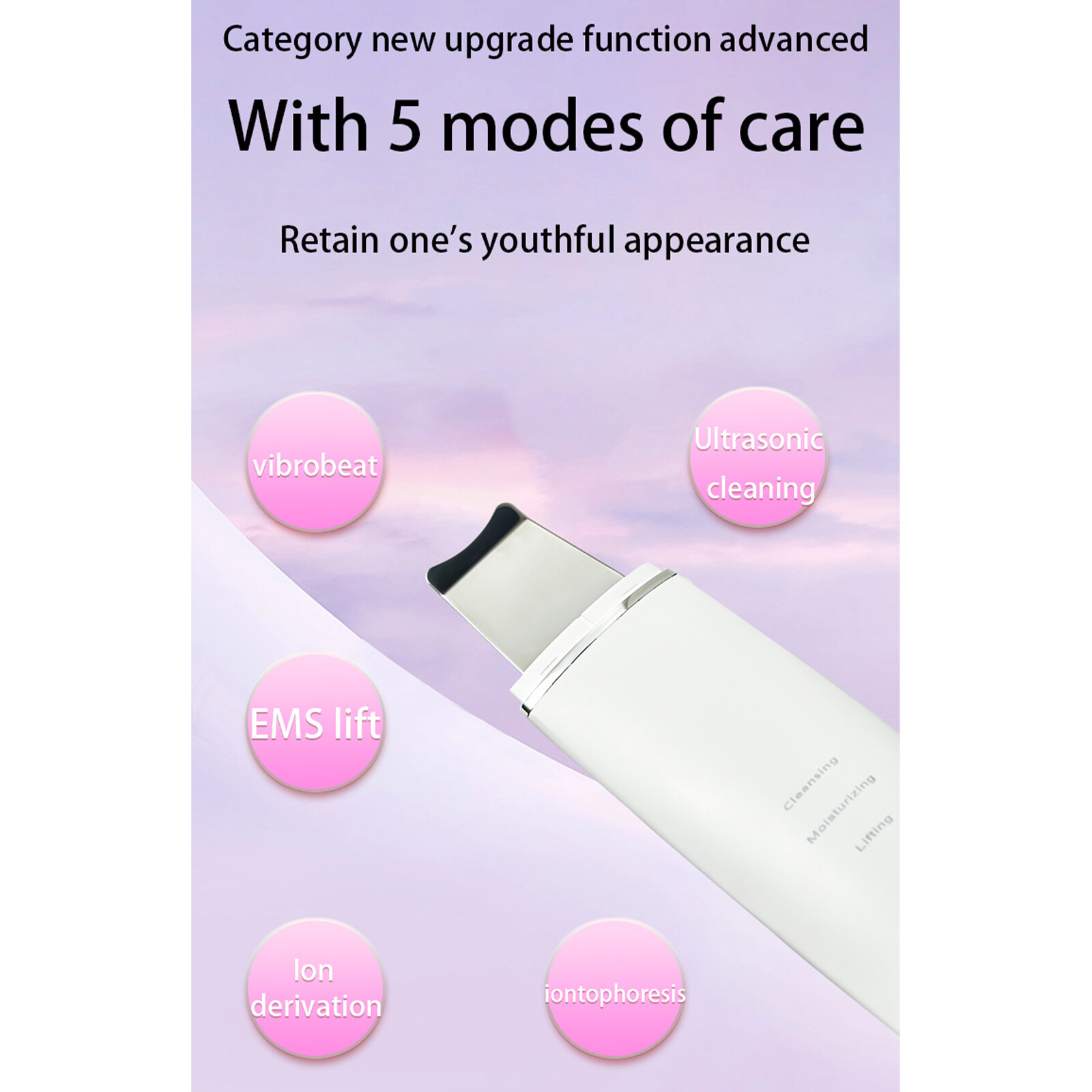 Skin Scraper Electric Blackhead Shovel Scrubber Low Noise T4H8