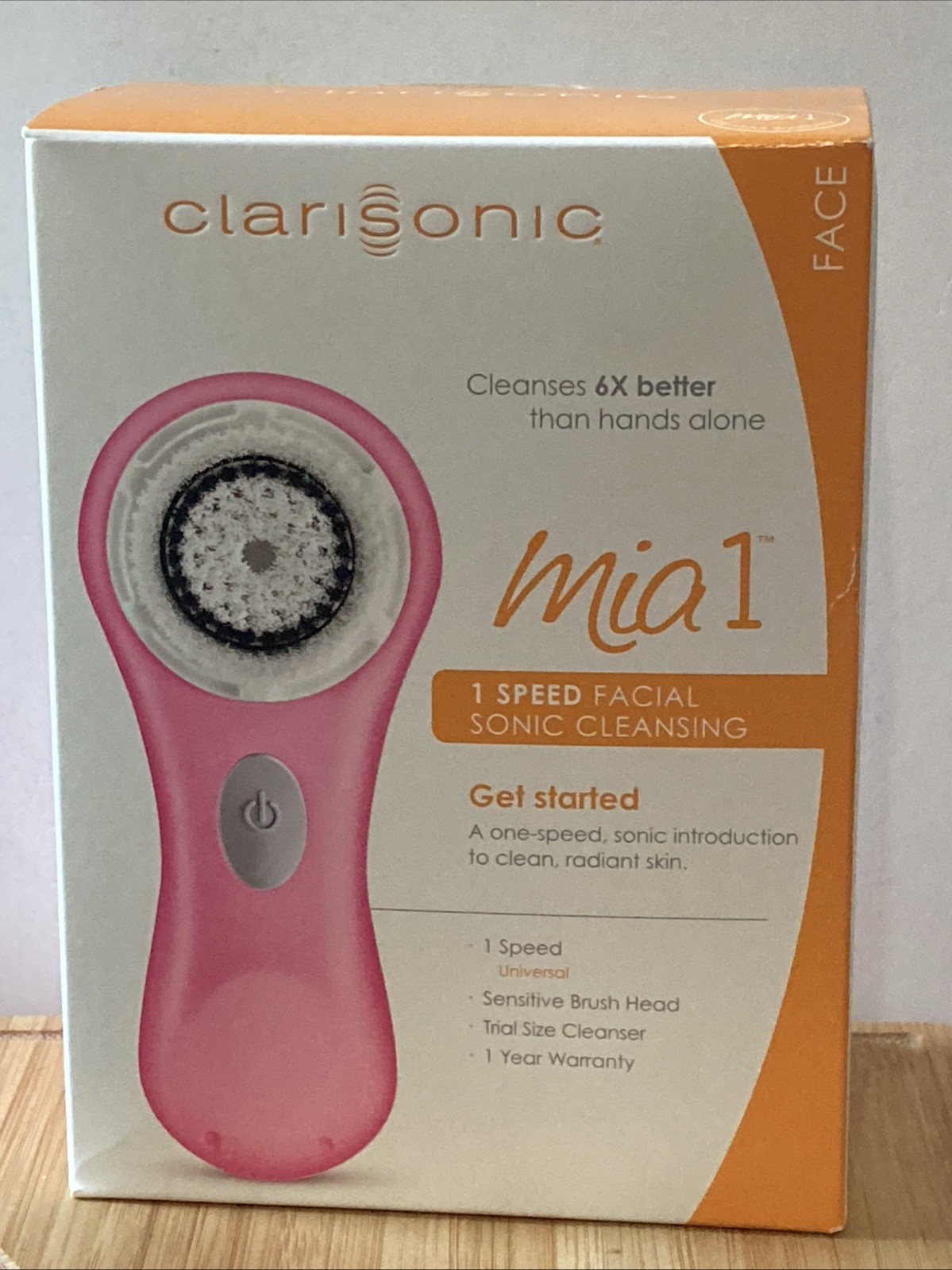 Clarisonic HotPink Mia 1 Sonic Skin Cleansing System NEW SEALED Hot Pink