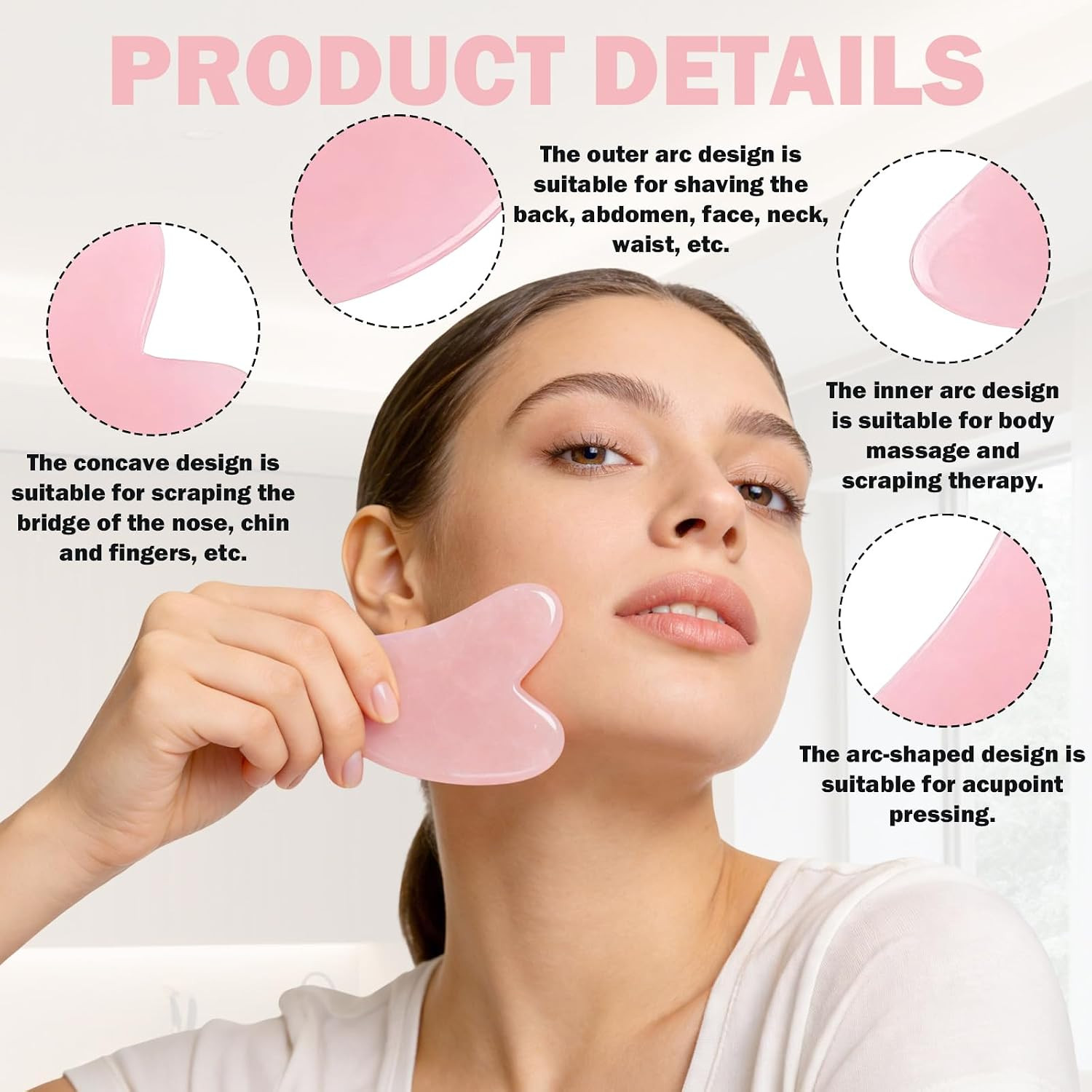 2 Pcs Lymphatic Contour Face Brush,Face Brush For Lymphatic Drainage,With Res…